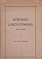 Hornnes landsgymnas 1918-1948 omslag.jpg